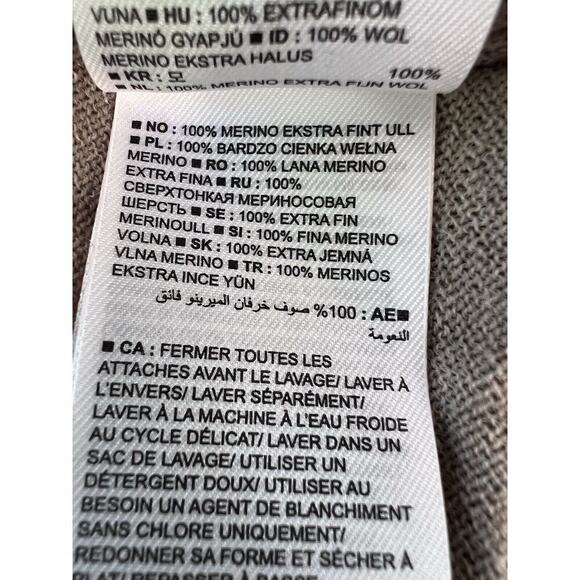 Banana Republic Mens Cardigan Tan Button Front Merino Wool Sz M Grandpa Office - Picture 7 of 9